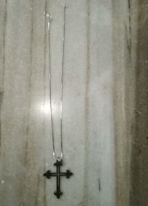 Silver Cross Pendant Necklace