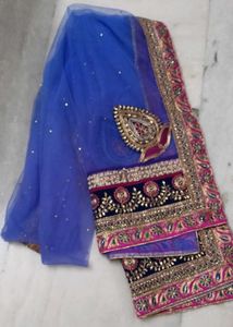Maroon Embroidered Lehenga Skirt