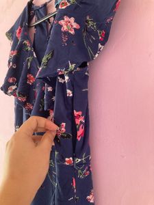 AJIO Floral Mini Dress
