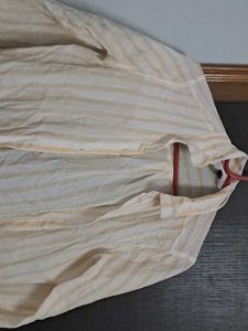 H&amp;M Yellow stripped Shirt