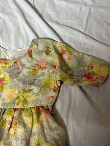 floral short kurti