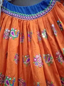 Orennge Garba Choli