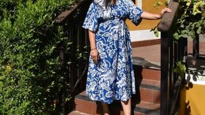 Blue White Dress