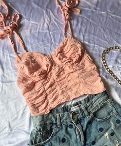Cute Pink Crop Top