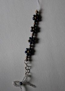 Beaded Floral Mobile Charm🌸🤎