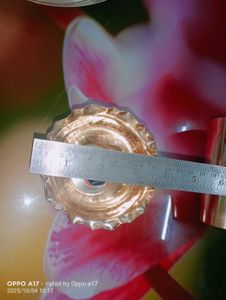BM brand new brass plate glass and bowl set .
