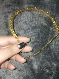 New Choker + Earrings Golden
