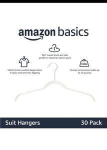15-PackAmazon Basics Velvet Suit15Hangers,