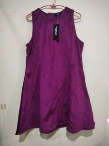 Dark Pink Sleeveless Mini Dress