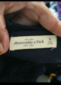 Navy Blue Lace Mini Dress