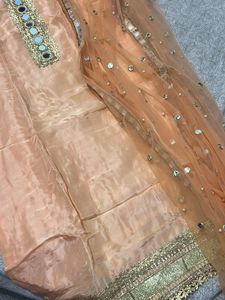 Beautiful Mirror Work Suit With Duppta
