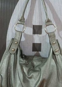 Silver Hobo Bag