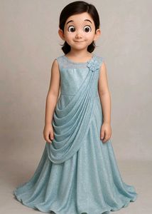 Beautiful Gown Dress For 8-10 Year Old Girl💙