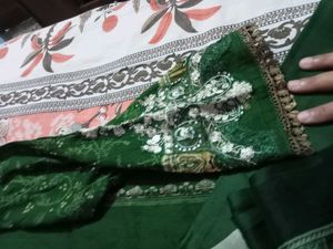 Patchwork Suit with Chiffon Dupatta