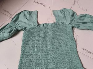 Pastel Green Korean Inspired Top