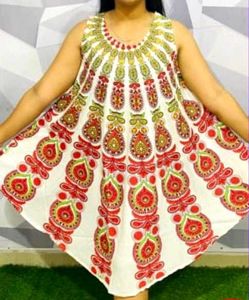 Printed Umbrella Dress