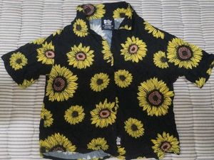 Cute Button Up Crop Shirt