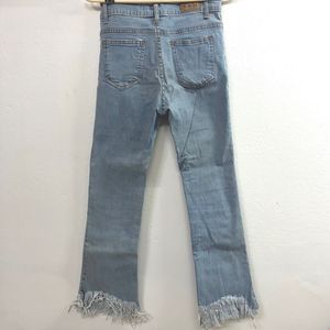 Women’s Frayed Hem Flare Jeans