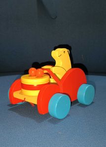 Wooden Bear Car Toy