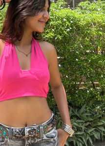 Pink Halter Top