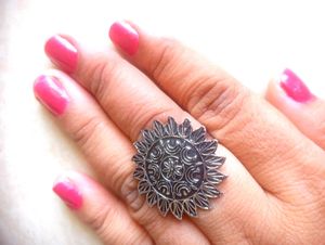 Silver Tone Statement Ring