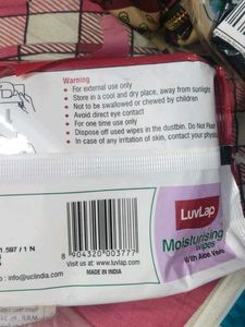 LuvLap Moisturizing Wipes - 72 Count