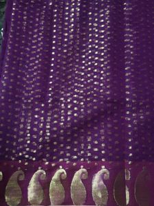 purple soft hajar buti dhakai jamdani saree