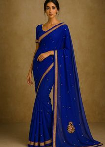 Elegant Blue Saree 💙