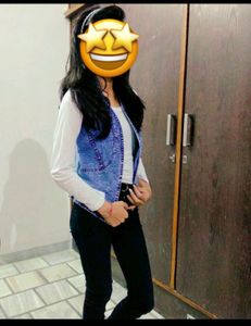 Denim jacket And Sweater
