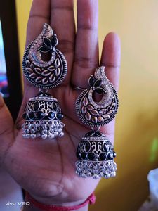 Beautiful Silver And Golden 💖 Earrings 😍