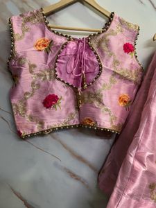 Pink Floral Lehenga Choli