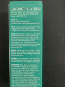 Lakme Lumi-Smooth AHA Serum