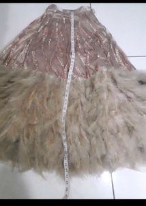 Feathered Lehenga Choli