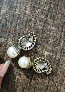 Pearl &amp; Stone Earrings