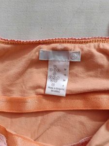 Peach Lace Trim Cami Top