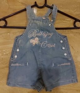 Denim Overalls Romper