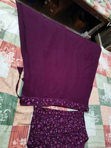 Burgundy Crop Top Skirt Set