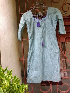 Beautiful Kurta Churidar And Dupatta Set💙💜💙💜
