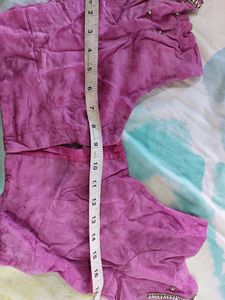 Onion Pink Saree With Bead&amp; Sequin Work
