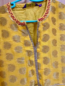 Rangriti Yellow Festive Kurta