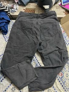 Grey Wide Leg Jeans