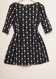 Black Mini Dress with Back Chain Close