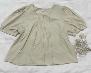 Trending Korean Top Fluffy Shoulder