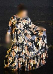 Tropical Print Maxi Dress