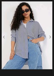 Oversized Striped Casual Shirt