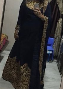 Long Anarkali Gown With A Set Of Earings For Free