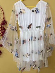 Floral Embroidered Dress