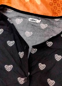 Attractive Black Korean Shirt