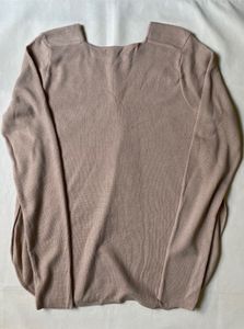 Beige Long Sleeve Top