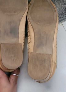 Heels Beige Color Office Wear